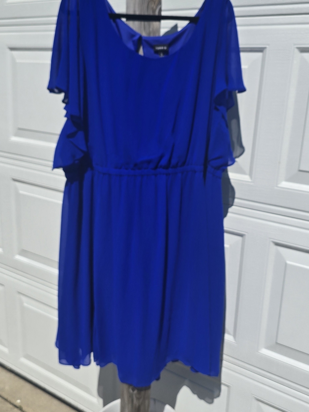 Torrid Royal Blue Chiffon Skater Dress 5X
